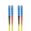 helos LWL Patchkabel E2000®/E2000® (LSH) Duplex 9/125µm OS2 gelb 2,0m