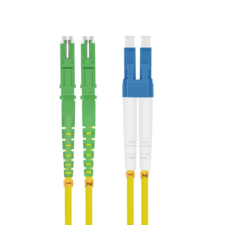 helos LWL Patchkabel E2000® APC (LSH)/LC Duplex 9/125µm OS2 gelb 15,0m helos LWL Patchkabel E2000® APC (LSH)/LC Duplex 9/125µm OS2 gelb 15,0m