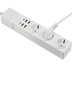 Edimax WLAN Steckdosenleiste mit Überspannungsschutz mit 3 AC Ausgänge und 4 USB