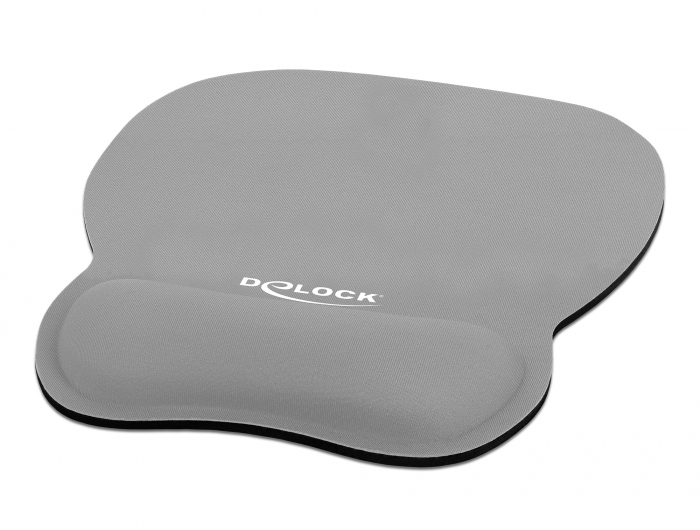 Delock Ergonomisches Mauspad mit Handballenauflage grau 245 x 206 mm Delock Ergonomisches Mauspad mit Handballenauflage grau 245 x 206 mm