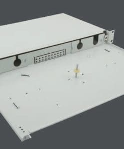 helos LWL 19" Breakoutbox für 6/12/24-Fach LC Blende unbestückt, grau