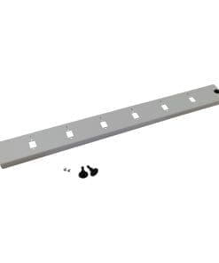 helos LWL 19" Breakoutbox Frontplatte 6-Fach Blende unbestückt, grau