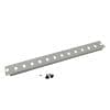 helos LWL 19" Breakoutbox Frontplatte 12-Fach Blende unbestückt, grau