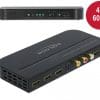 Delock HDMI Switch 3 x HDMI in zu 1 x HDMI out 4K 60 Hz mit Audio Extraktor