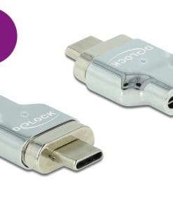 Delock Thunderbolt 3 / USB Type-C 8K 30 Hz Magnet Adapter Stecker zu Buchse