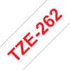 Brother Schriftband TZe-262 (lam.) Rot auf Weiß 36mm x 8m Erzielen Sie mit Schriftbändern von Brother immer hervorragende, detailierte Ergebnisse.