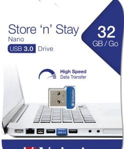 Verbatim Store 'n' Stay NANO - USB 3.0-Stick 32 GB - Blau Verbatim Store 'n' Stay NANO - USB 3.0-Stick 32 GB - Blau – Bild 5