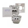 helos Cat.6a LSA Netzwerkdose designfähig UP+AP 2-fach vertikal reinweiß - 2x RJ45 Buchse, 8PC8C, 45° - Class EA ISO/IEC 11801 und EIA/TIA-568-C - geeignet für 10 Gigabit/s Ethernet - Übertragungsfrequenzen bis 500 MHz - Beschriftungsfeld - horizontale Kabeleinführung (rechts/ links) - Aufputz und Unterputz-Ausführung - LSA Anschlussleisten mit Farbmarkierung TIA 538A/B - für AWG 22 bis 24 - vollgeschirmtes Metalldruckguss-Gehäuse - Schalterprogrammtauglich Busch Jäger, jung