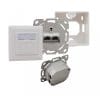 helos Cat.6a LSA Netzwerkdose designfähig UP+AP 2-fach horizontal reinweiß
