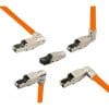 Cat 7, 1000 MHz , paarweise und Gesamtabschirmung (PimF) , 2 x (4 x 2 x AWG 23/1) , halogenfrei , Farbe: orange , 500m Trommel , CPR-Dca zertifziert