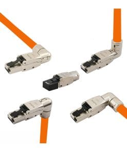 helos feldkonfektionierbarer Premium Cat 8.1 Metall-Stecker, 5-Ausführungen