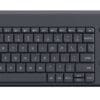Logitech Wireless Touch Keyboard Plus K400 schwarz/gelb Zuverlässig und unkompliziert - Die All-in-One-Tastatur mit Nummernblock, die auch mit Smartphones und Tablets reibungslos funktioniert. Einfaches Umschalten zwischen zwei Geräten dank Easy-Switch-Taste. Die Tastatur hat außerdem eine integrierte Halterung aus Gummi für Mobilgeräte bis 30 cm (12 Zoll).