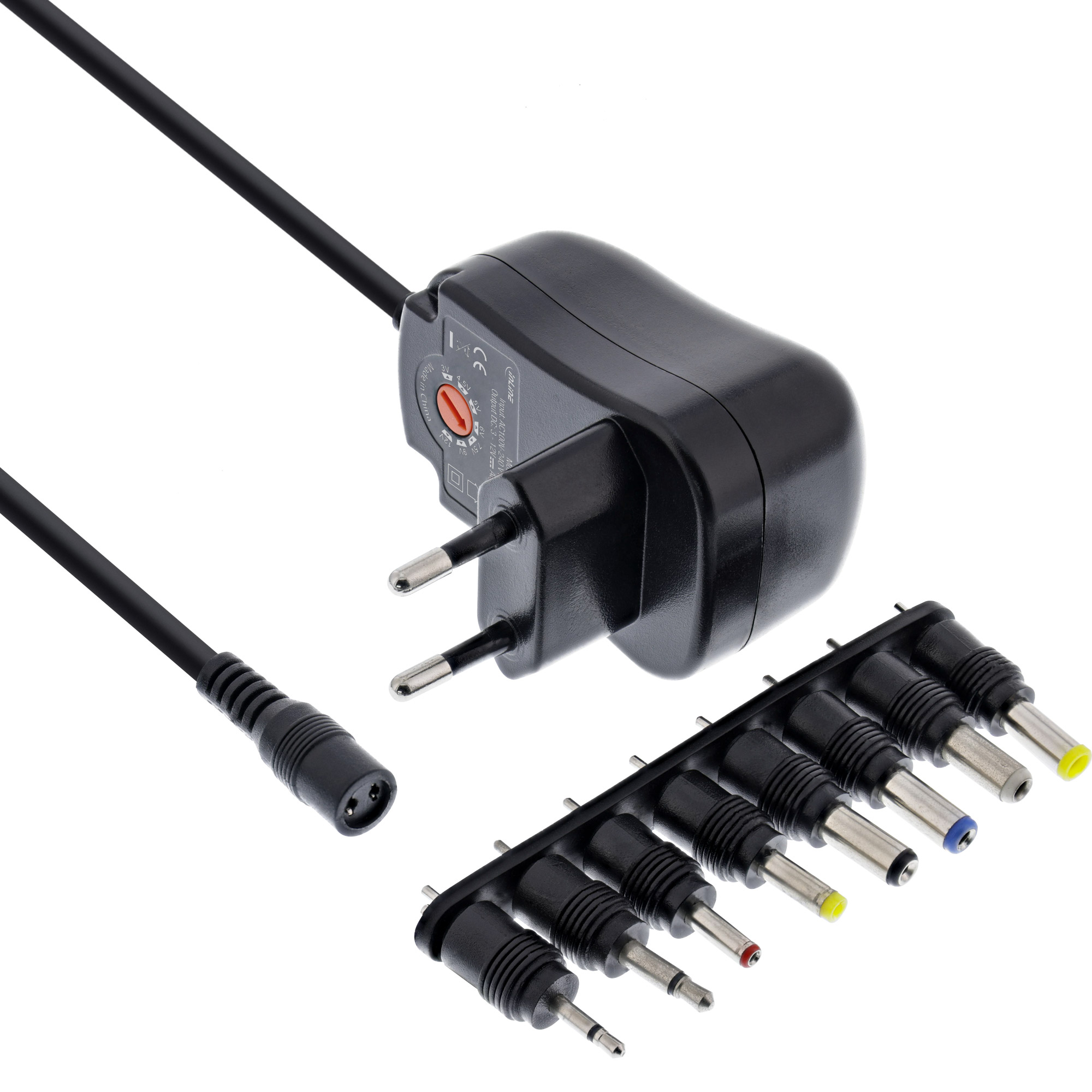 InLine® Universal Steckernetzteil 12W, 110-240V auf 3-12V, max. 1200mA InLine® Universal Steckernetzteil 12W, 110-240V auf 3-12V, max. 1200mA