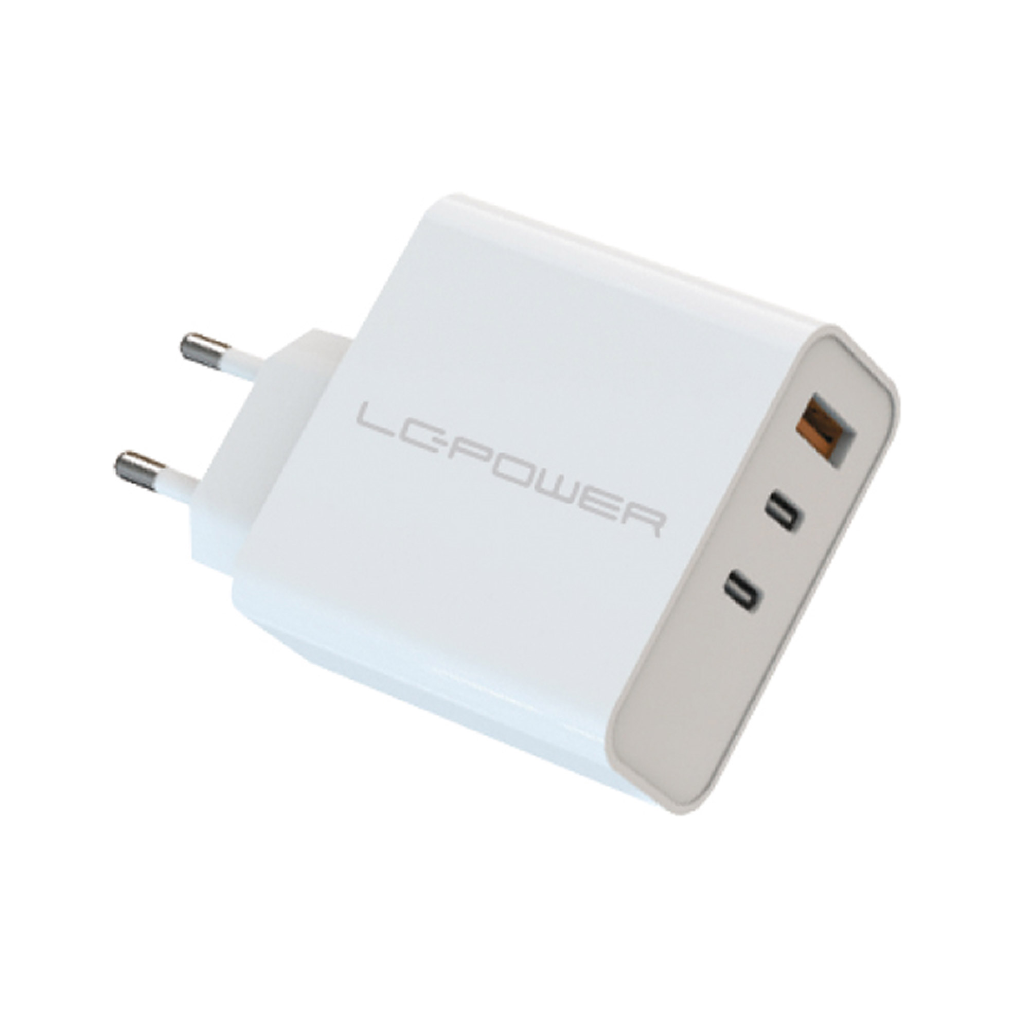 LC-Power LC-GAN-65, USB-Netzteil GaN, 2x USB-C, 1x USB-A, 65W, weiß LC-Power LC-GAN-65, USB-Netzteil GaN, 2x USB-C, 1x USB-A, 65W, weiß