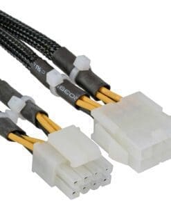 InLine® Strom Verlängerung intern, 2x4pol Stecker zu 8pol Buchse, Mainboard, 0,3m