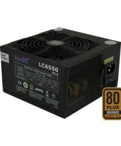LC-Power LC6550 V2.3, ATX-Netzteil Super-Silent-Serie, 550W, 80+ BRONZE, schwarz