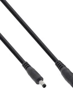 InLine® DC Verlängerungskabel, DC Stecker/Buchse 4,0x1,7mm, schwarz, 5m