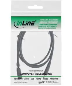 Alternative view of InLine® DC Verlängerungskabel, DC Stecker/Buchse 4,0x1,7mm, schwarz, 5m