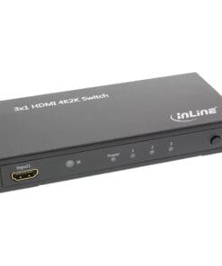 InLine® HDMI Switch / Umschalter, 3 Eingänge auf 1 Ausgang, 4K2K, 3D, HD Audio, schwarz