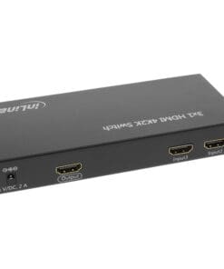 Alternative view of InLine® HDMI Switch / Umschalter, 3 Eingänge auf 1 Ausgang, 4K2K, 3D, HD Audio, schwarz