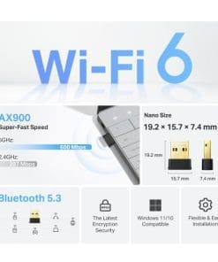 TP-Link Archer TX10UB Nano AX900 Dual Band Wi-Fi 6 BT-Adapter TP-Link Archer TX10UB Nano AX900 Dual Band Wi-Fi 6 BT-Adapter – Bild 4