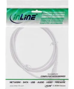 Alternative view of InLine® DC Verlängerungskabel, DC Stecker/Buchse 4,0x1,7mm, weiß, 3m