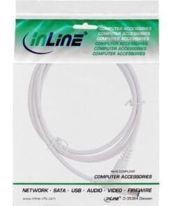 Alternative view of InLine® DC Verlängerungskabel, DC Stecker/Buchse 5,5x2,1mm, weiß, 2m