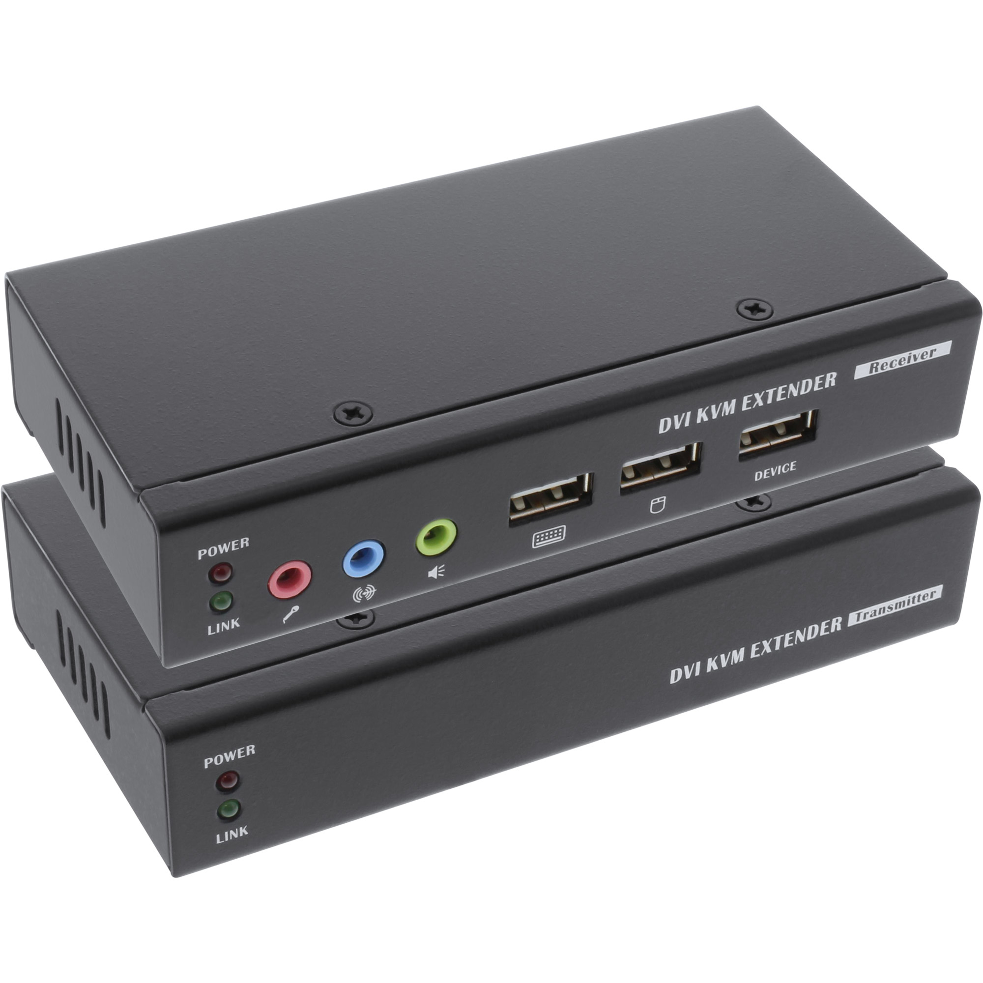 InLine® DVI USB KVM Extender, Verlängerung über UTP, mit Audio, bis 50m InLine® DVI USB KVM Extender, Verlängerung über UTP, mit Audio, bis 50m