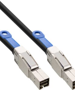 InLine® externes Mini SAS HD Kabel, SFF-8644 zu SFF-8644, 12Gb/s, 2m, schwarz