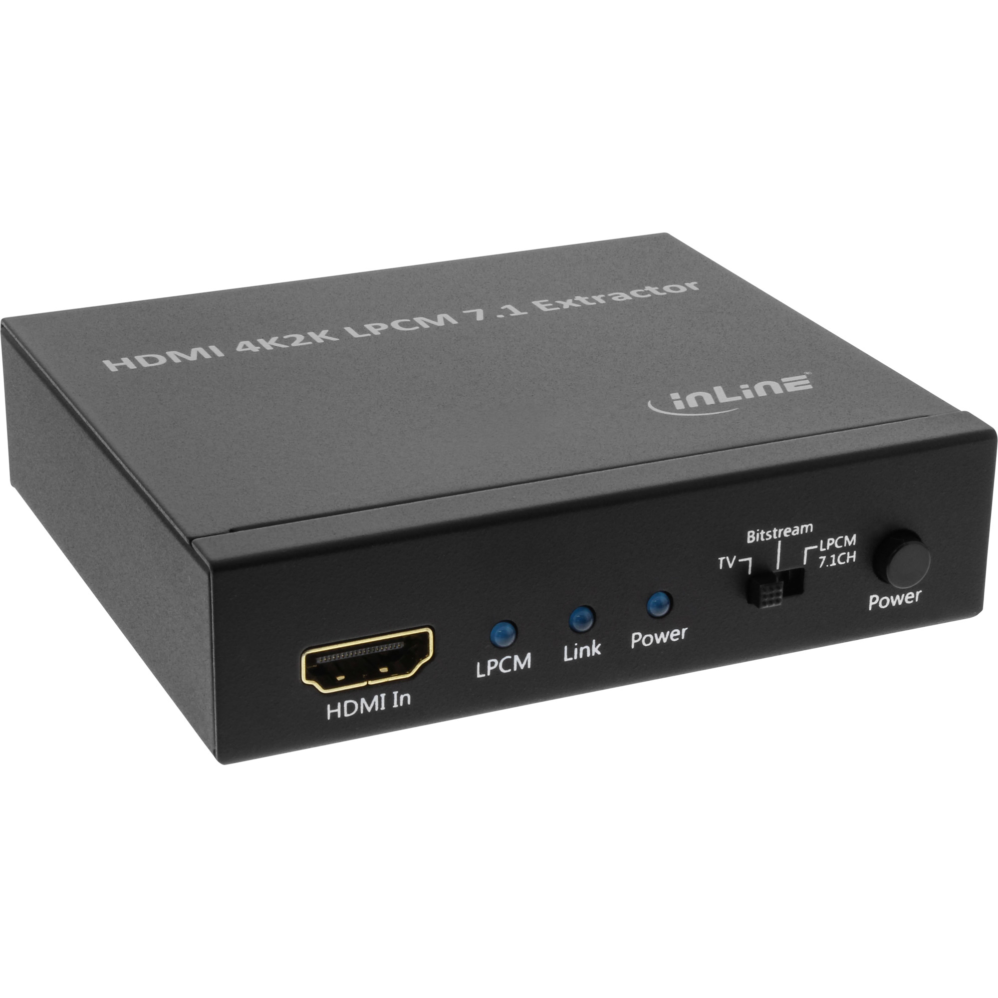 InLine® Extraktor, Eingang 4K2K HDMI zu Ausgang 7.1 Audio + Toslink Audio + HDMI InLine® Extraktor, Eingang 4K2K HDMI zu Ausgang 7.1 Audio + Toslink Audio + HDMI