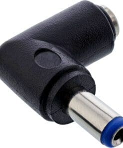 InLine® DC Adapter, 5,5x2,1mm DC Hohlstecker Stecker / Buchse gewinkelt