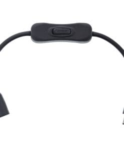 Alternative view of InLine® DC Kabel mit Schalter, DC ST/BU 5,5x2,1mm, AWG 18, schwarz, 0,20m