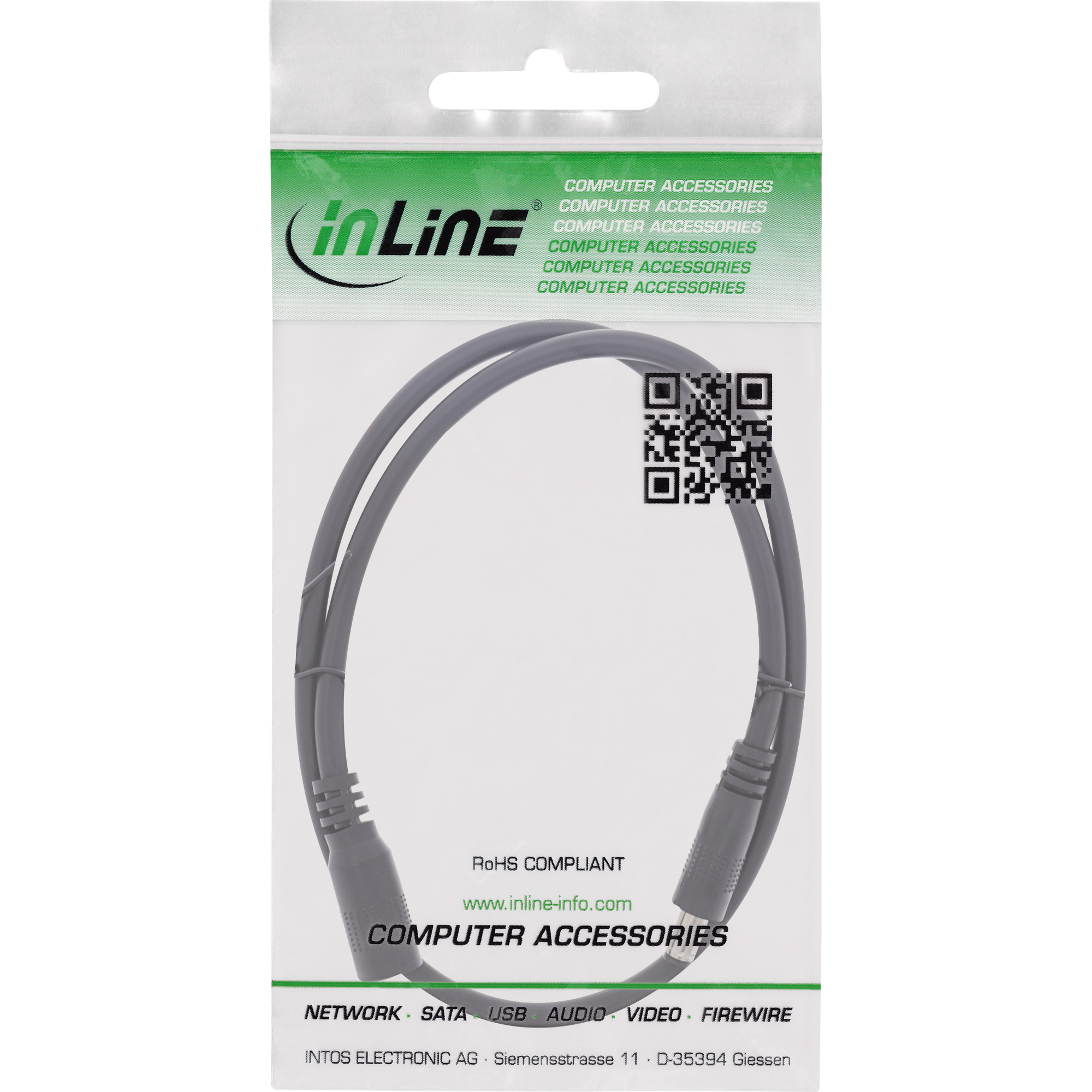 InLine® DC Verlängerungskabel, DC Stecker/Buchse 5,5x2,5mm, AWG 18, schwarz, 2m InLine® DC Verlängerungskabel, DC Stecker/Buchse 5,5x2,5mm, AWG 18, schwarz, 2m – Bild 3