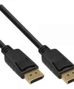 InLine® DisplayPort Kabel, schwarz, vergoldete Kontakte, 5m, schwarz