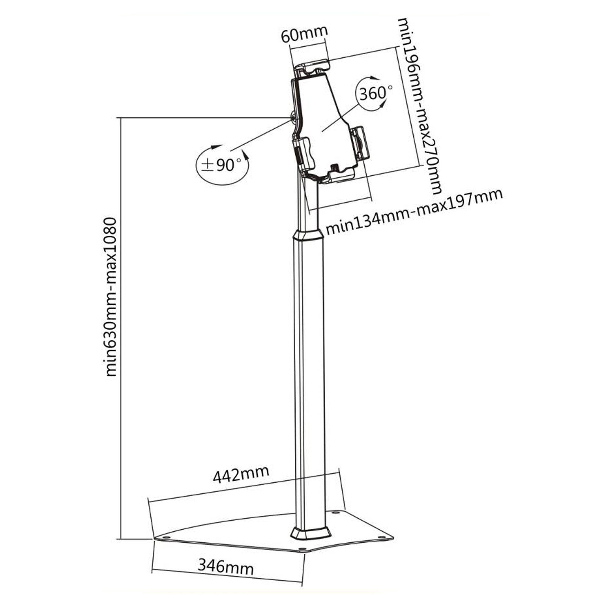 InLine® Tablet-Halterung zur Präsentation, abschließbar, universell für 7,9"-10,1" Tablets InLine® Tablet-Halterung zur Präsentation, abschließbar, universell für 7,9"-10,1" Tablets – Bild 7
