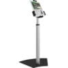 InLine® Tablet-Halterung zur Präsentation, abschließbar, universell für 7,9"-10,1" Tablets InLine® woodpen, Stylus-Stift für Touchscreens + Kugelschreiber, Walnuss/Metall