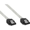 InLine® SATA 6Gb/s Kabel rund, mit Lasche, 0,5m, transparent InLine® Cinch/Klinke Kabel, 2x Cinch Stecker an 3,5mm Klinke Stecker, weiß / gold, 1,5m