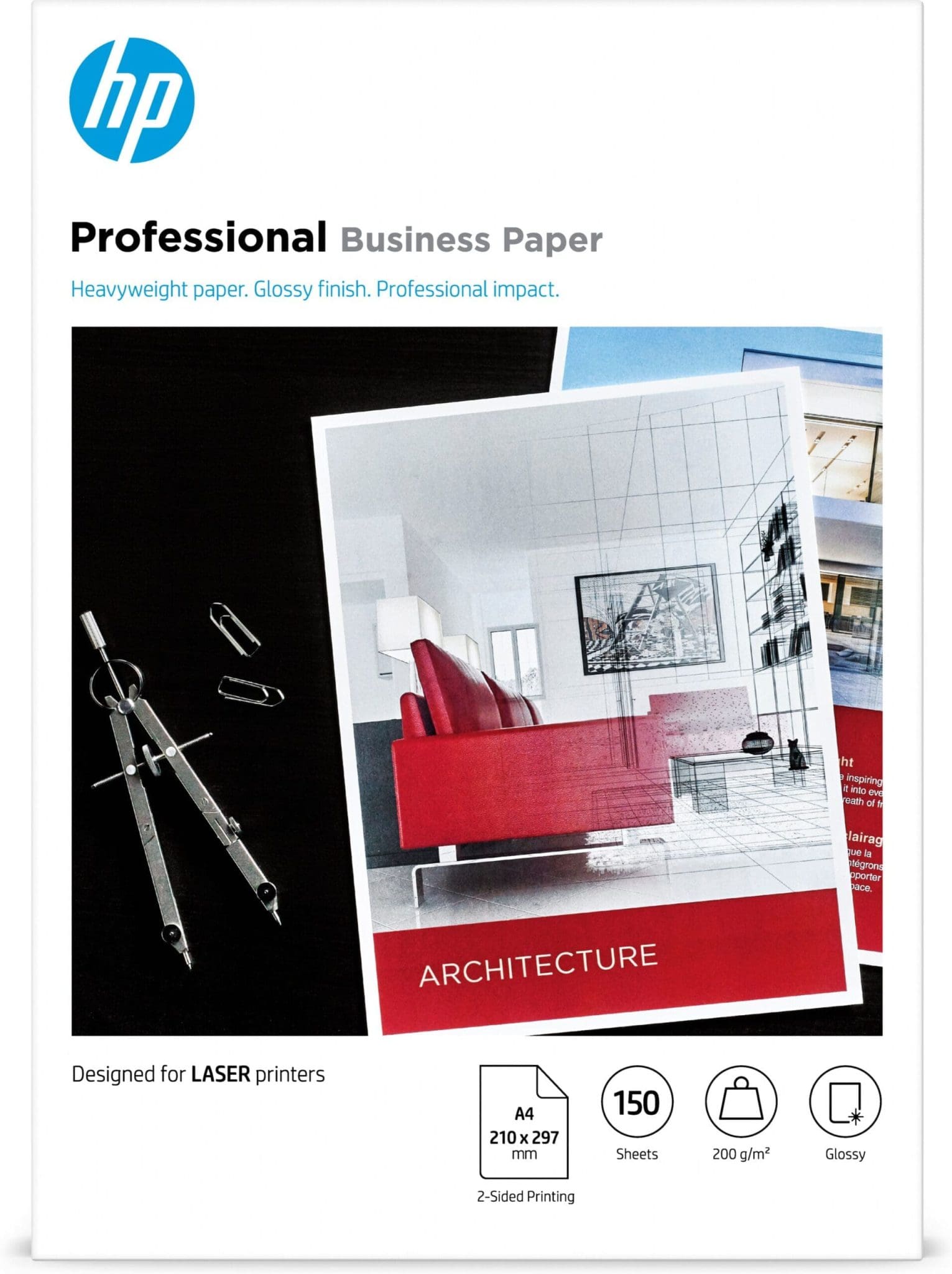 HP profession. Business Laser-Papier – A4, glänzend, 200 g/m² HP profession. Business Laser-Papier – A4, glänzend, 200 g/m²