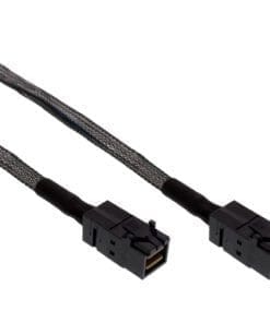 InLine® Mini-SAS HD Kabel, SFF-8643 zu SFF-8643, mit Sideband, 0,5m, schwarz