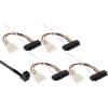 InLine® Mini SAS HD Kabel, SFF-8643 gewinkelt zu 4x SFF-8482 (29-pol.) + Strom, 1m, schwarz InLine® externes Mini SAS HD Kabel, SFF-8644 zu SFF-8088, 6Gb/s, 0,5m