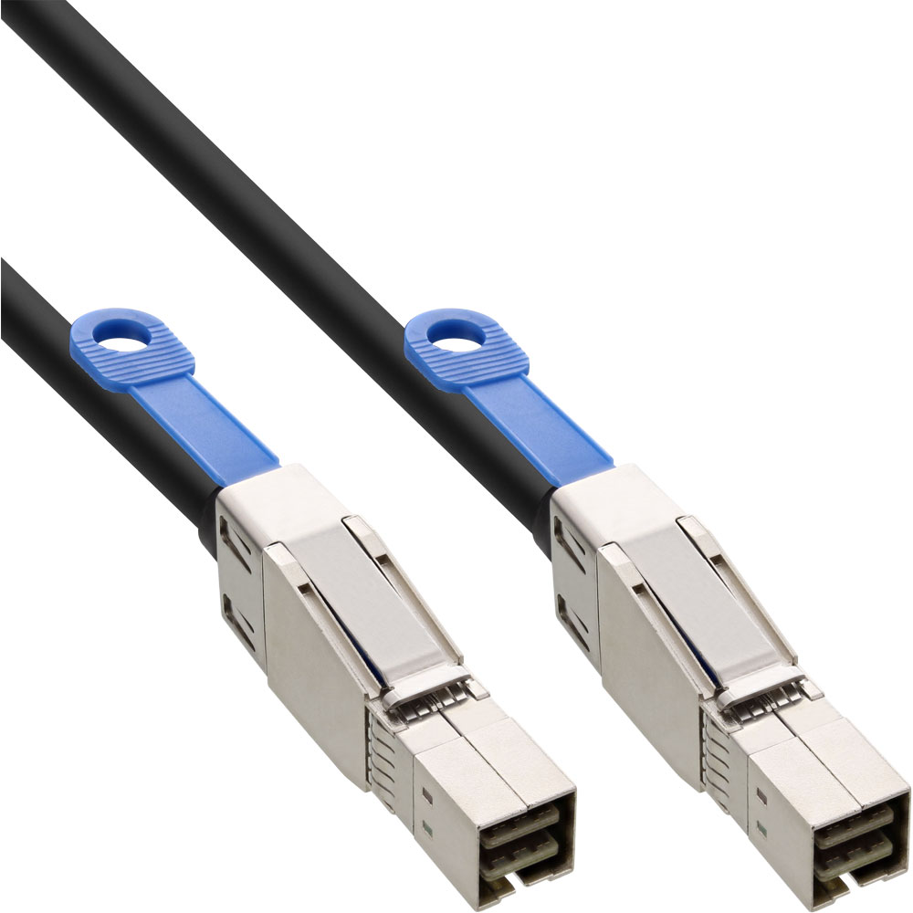 InLine® externes Mini SAS HD Kabel, SFF-8644 zu SFF-8644, 12Gb/s, 0,5m, schwarz InLine® externes Mini SAS HD Kabel, SFF-8644 zu SFF-8644, 12Gb/s, 0,5m, schwarz