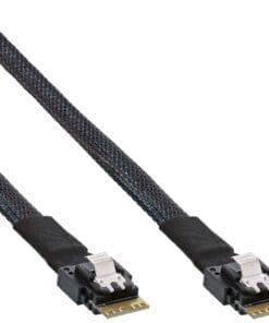 InLine® Slim SAS Kabel, SFF-8654 zu SFF-8654, 24Gb/s, 0,5m
