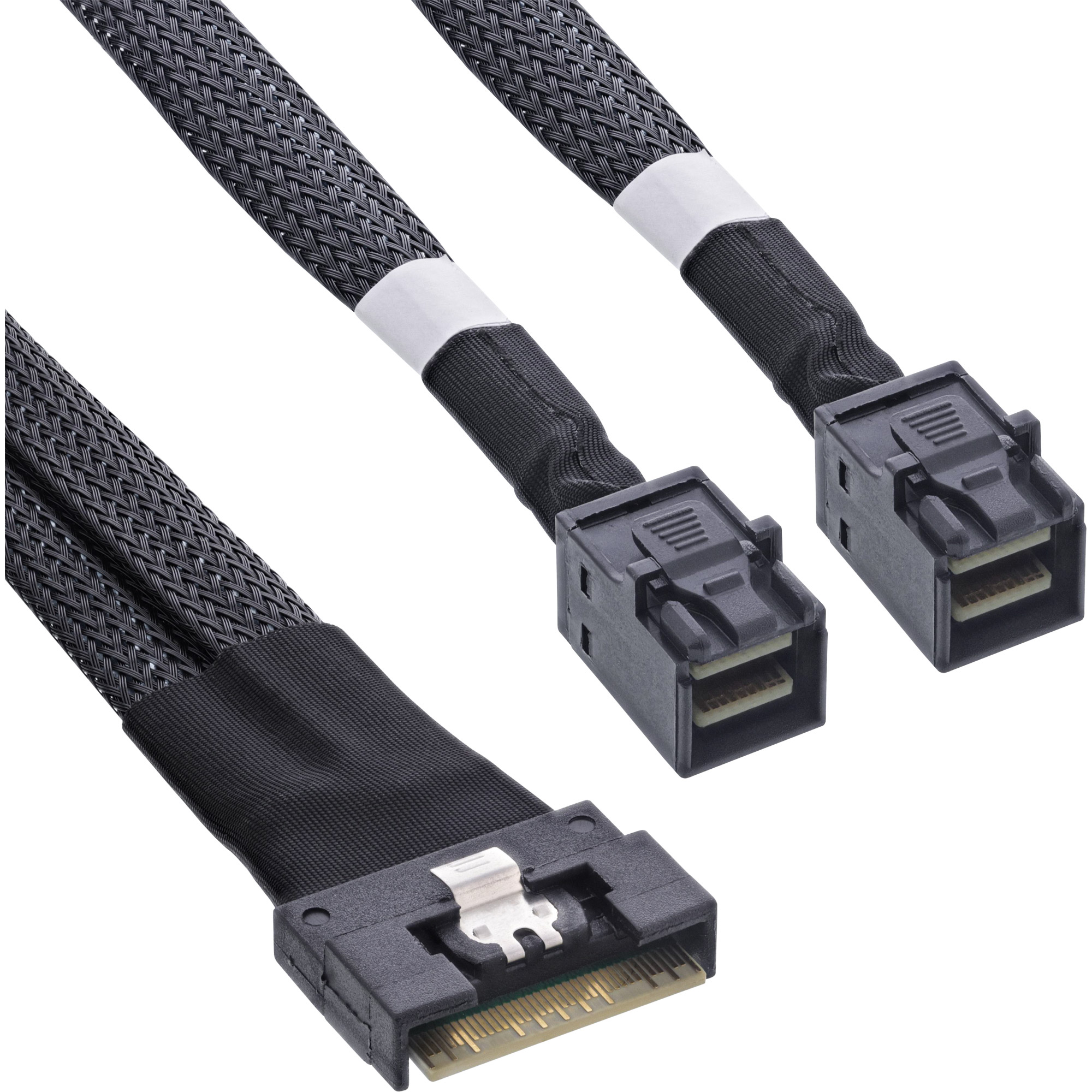 InLine® Slim SAS Kabel, SFF-8654 8i zu 2x SFF-8643, 1m InLine® Slim SAS Kabel, SFF-8654 8i zu 2x SFF-8643, 1m