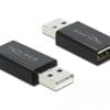 Delock USB 2.0 Adapter Typ-A Stecker zu Typ-A Buchse Datenblocker