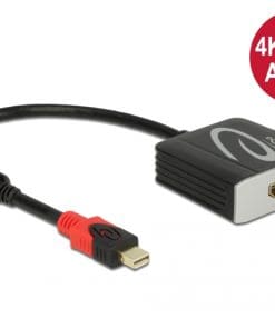 Delock Aktiver mini DisplayPort 1.4 zu HDMI Adapter 4K 60 Hz (HDR)