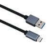 helos Anschlusskabel, USB 3.1 A Stecker/ USB Type-C St., PREMIUM, 2,0m, schwarz USB 3.2 Type-C St./ USB Type-C St., PREMIUM , TPE-Außenmantel (hochflexibel) , Aluminium-Gehäuse , 3840 x 2160 @ 60Hz , Übertragungsrate: 10 Gbp/s , Geflecht- und Folie-Schirmung , Spannung: 5-20V DC , Strom: 5A max. , PD 2.0 kompatibel , ROHS 2.0 und REACH-konform , Farbe: schwarz