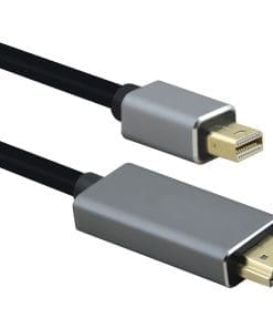 helos Anschlusskabel, mini DisplayPort St./HDMI St., PREMIUM 4K, 2,0m, schwarz