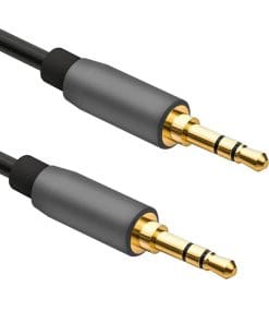 helos Anschlusskabel, Klinke 3,5mm Stecker/Stecker 3 Pin, PREMIUM, 0,5m, schwarz