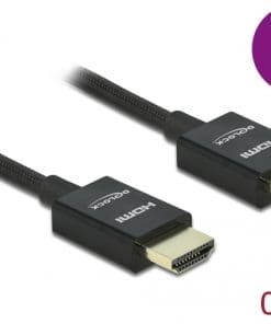 Delock Koaxiales High Speed HDMI Kabel 48 Gbps 8K 60 Hz schwarz 0,5 m