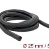 Delock Geflechtschlauch selbstschließend 5 m x 25 mm schwarz